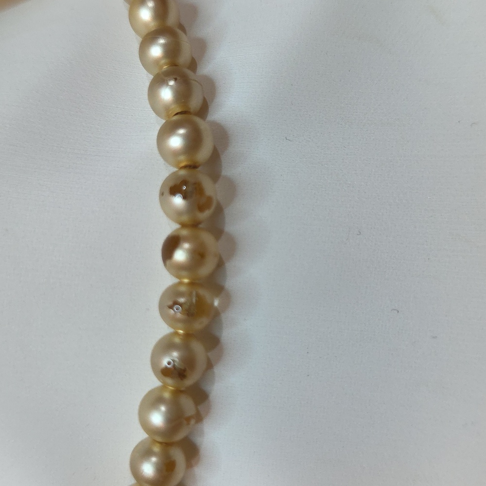 RARE PRE 1947 MIRIAM HASKELL VINTAGE ANTIQUE PEARL NECKLACE CHOKIER 16 INCHES - Picture 6 of 6
